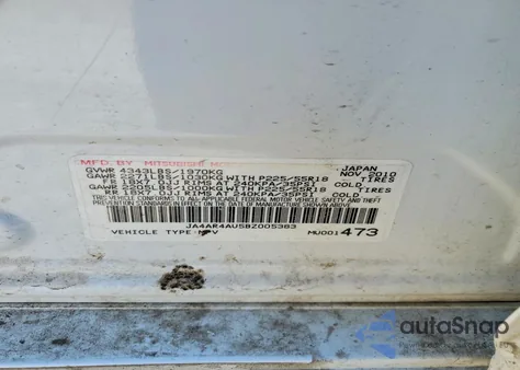 2011 Mitsubishi Outlander Sport Se из США, поврежденный, VIN JA4AR4AU5BZ005383